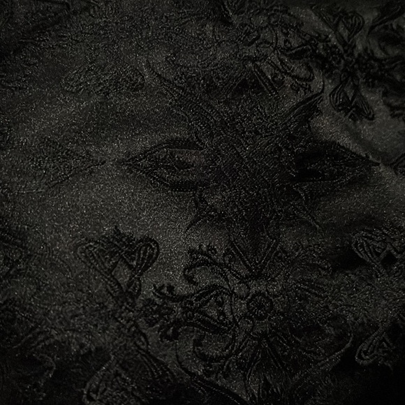 Lip service black floral brocade tulle miniskirt - Picture 2 of 5